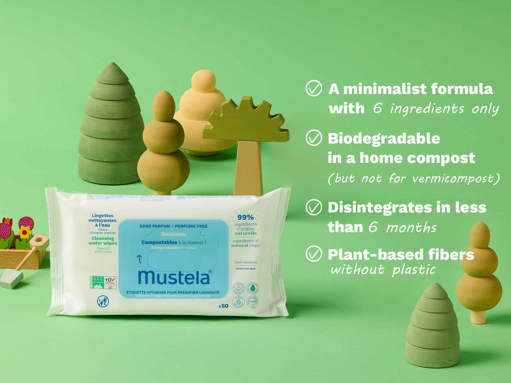 Home compostable fragrance-free wipes - Image 3