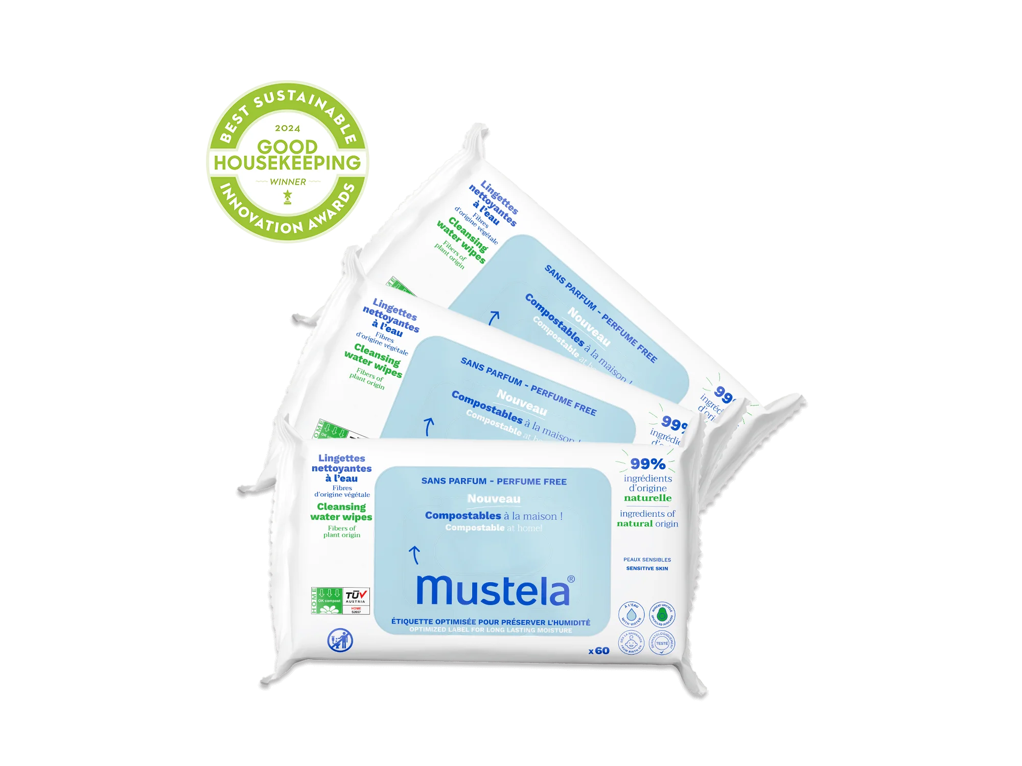 Home compostable fragrance-free wipes - Image 4