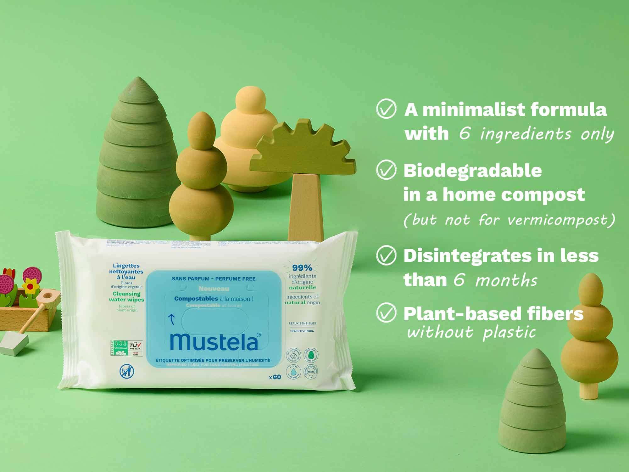 Home compostable fragrance-free wipes (single pack) - Image 3
