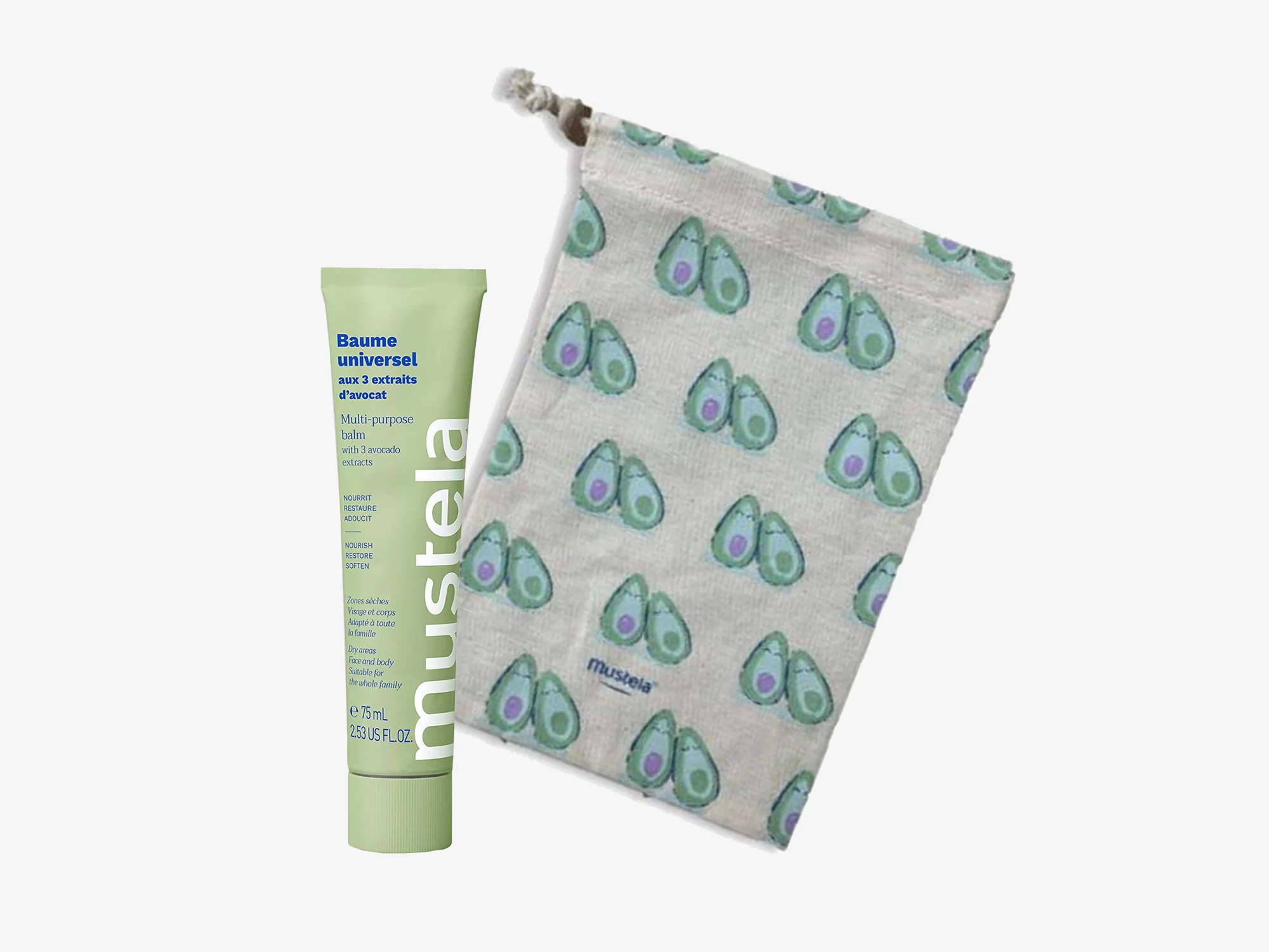 Multi-purpose balm with 3 avocado extracts with pouch