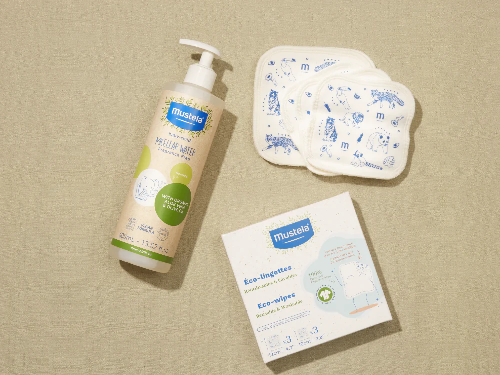 Organic micellar water & reusable eco wipes set - Image 3