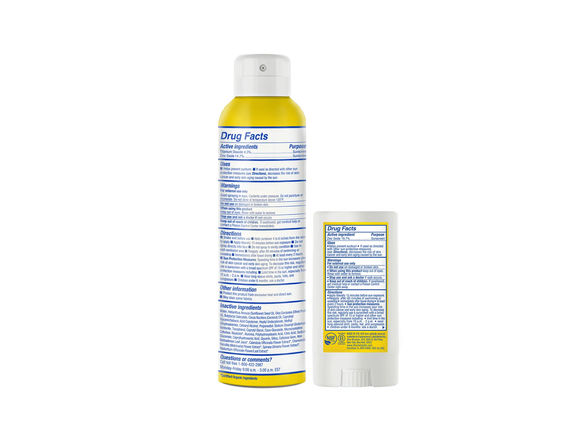 SPF 50 Mineral sunscreen spray and stick - Image 2